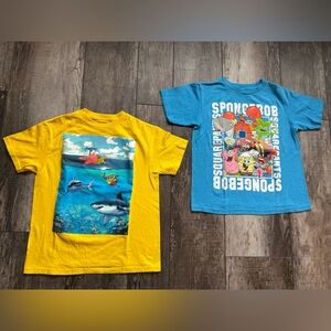 Set of 2 kid’s size 6/7 Nickelodeon SpongeBob Squarepants short-sleeve T-shirts
